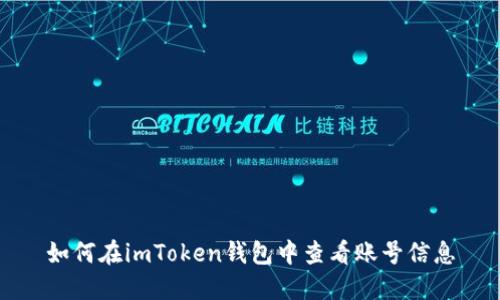 如何在imToken钱包中查看账号信息